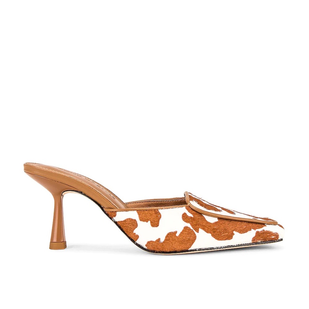 Song of Style Monday Mule cow print pony hair Heels